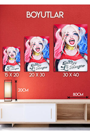Harley Quinn, Suicide Squad - Metal Baskı Parlak Tablo