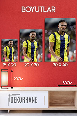 Metal Tablo, Tadic Sporcu Poster, Futbol Hediyelik Tablo