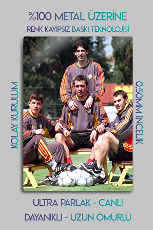 Metal Baskı Parlak Duvar Tablosu - G.S. Old's 2000 Uefa Cup