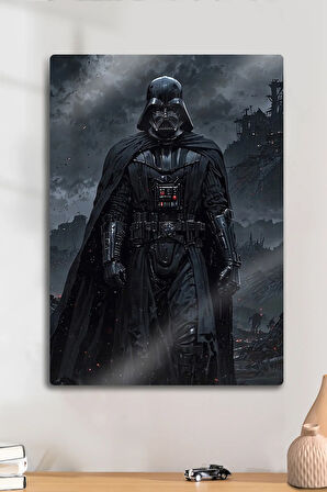 Metal Baskı Parlak Duvar Tablosu - Darth Vader, Yıldız Savaşları, Starwars