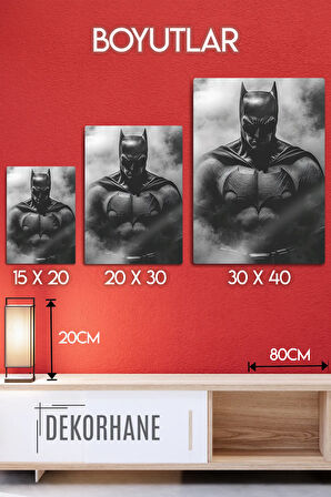 Metal Baskı Parlak Duvar Tablosu - Batman DC