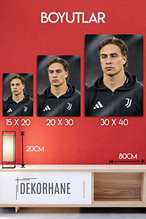 Metal Baskı, Kenan Yıldız, Juventus - Parlak Dekoratif Sporcu Duvar Tablosu
