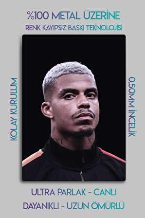 Metal Baskı - Mario Lemina, Sarı Kırmızı, Lems Jr. Dekoratif Tablo