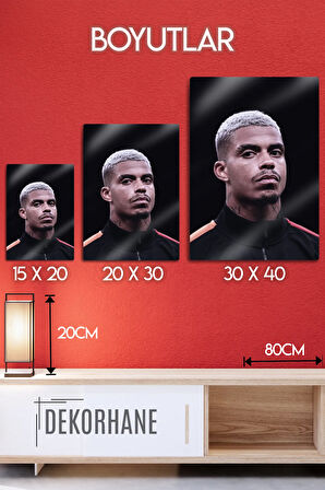 Metal Baskı - Mario Lemina, Sarı Kırmızı, Lems Jr. Dekoratif Tablo