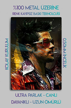 Metal Baskı - Fight Club, Dövüş Kulübü, Tyler Durden, Dekoratif Tablo