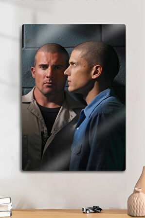 Metal Tablo - Prison Break, PB, Michael Scofield, Dizi Poster Film Tablosu