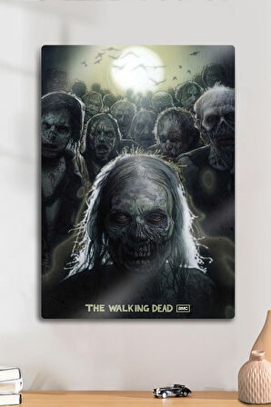 Metal Tablo - The Walking Dead, TWD, Zombi, Dizi Poster Film Tablosu