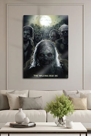 Metal Tablo - The Walking Dead, TWD, Zombi, Dizi Poster Film Tablosu