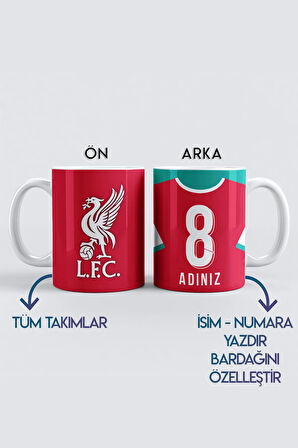 Kişiye Özel Liverpool, Premier Lig Taraftar Baskılı Kupa Bardak, Şampiyonlar