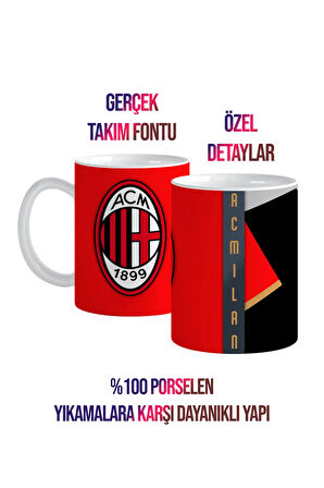 Kişiye Özel AC Milan, Taraftar Baskılı Kupa Bardak, Tüm Takımlar