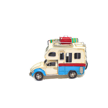 Dekoratif Metal Karavan Tenteli Sevimli Karavan