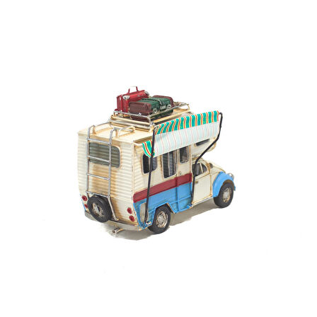 Dekoratif Metal Karavan Tenteli Sevimli Karavan
