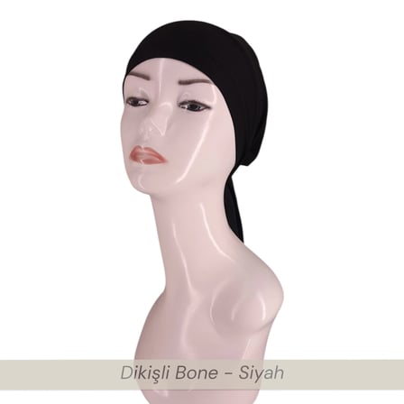 Önü Dikişli Bağlamalı Bone - Viskon Kumaş - Rahat İç Bone
