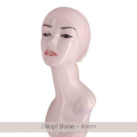 Önü Dikişli Bağlamalı Bone - Viskon Kumaş - Rahat İç Bone