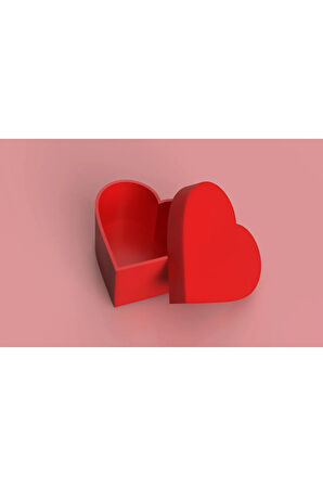 Just3dprintings Kalp Şeklinde Kapaklı Kutu