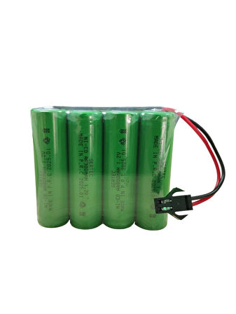SERTEC 4.8V 4S1P AA 800 MAH KABLO + SİYAH KONNEKTÖRLÜ OYUNCAK PİLİ