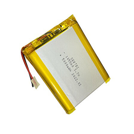 105568 3.7V 5000 mAh Li-Polymer Pil Devreli/1.5A