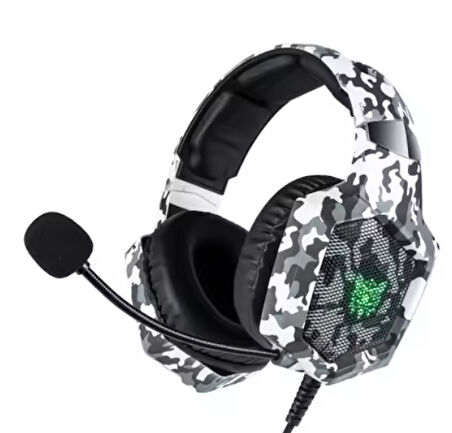 Beyaz K8 Kamuflaj Kulaklık