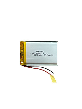 603450 3.7V 1200 MAh Li-Polymer Pil (Devreli/1.5A)