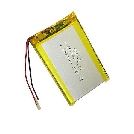 454261 3.7V 1500 MAh Li-Polymer Pil (Devreli/1.5A)