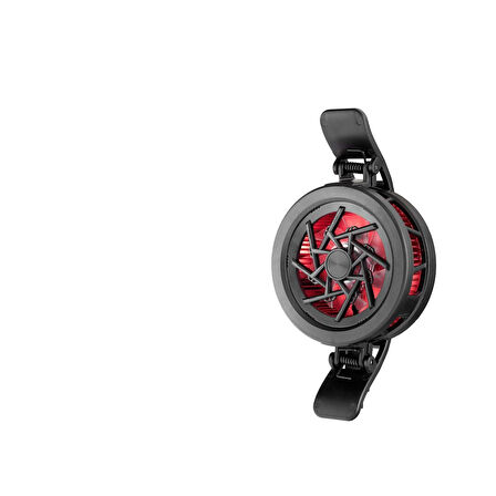 Telefon Soğutucu Fan Radyatör Magsafe Klips 2Kademe Rgb Siyah HDX4369