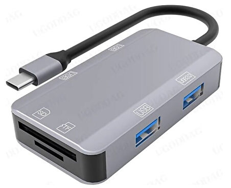 ZR785 6 İn 1 Nk-3049H Usb-C Multi-Function Çevirici
