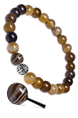 Sertifikalı Aaa Kalite Bostwana Akik Taşı Bileklik (afrika)