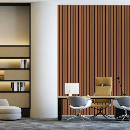 WİNPANEL Dekoratif Ahşap Duvar Paneli  – BAMBU RENK (50X240CM).