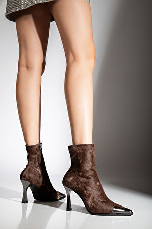 Delina Topuklu Kadife Bot