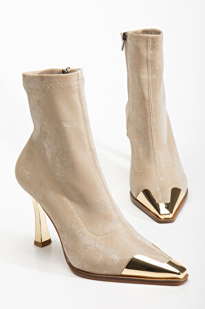 Delina Topuklu Kadife Bot