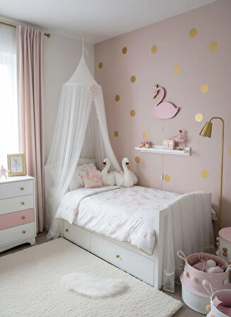 El Yapımı Kuğu Figürlü Bebek ve Çocuk Odası Duvar Lambası-Rgb-Bluetooth