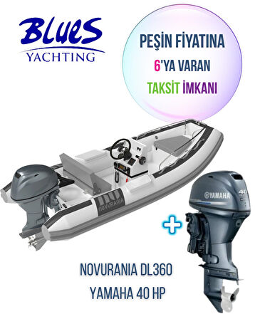 NOVURANIA DL 360 + YAMAHA 40 HP MOTOR