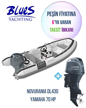 NOVURANIA DL 430 + YAMAHA 70 HP MOTOR
