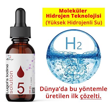 Dolar Kimya Lugol Çözeltisi %5 | Cam Damlalıklı Şişe| 50 mL (Lügol,İyot Damla)