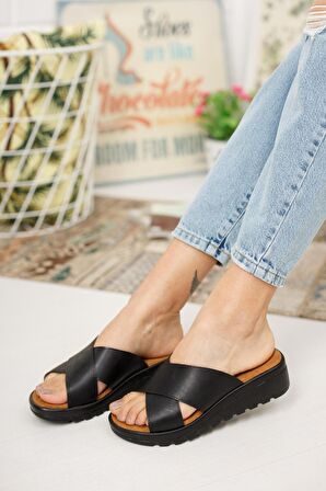 Della Çapraz Comfort Terlik