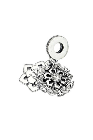 Işıltılı Kar Tanesi Charm | 925 Ayar Gümüş