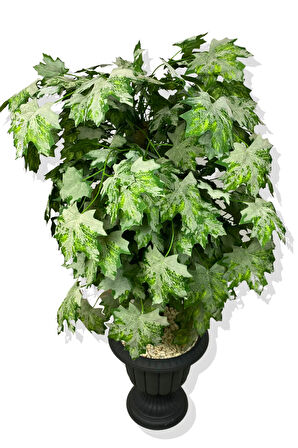 YAPAY AKÇAĞAÇ YAPRAK YEŞİL ÇINAR AĞACI 140 CM 35 CM SAKSI