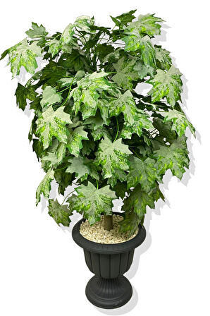 YAPAY AKÇAĞAÇ YAPRAK YEŞİL ÇINAR AĞACI 140 CM 35 CM SAKSI