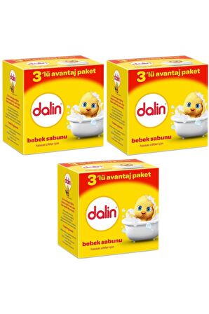 DALİN Bebek Sabunu 3x100 gr 3'lü Set