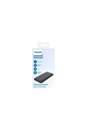PHILIPS DLP1810CB 10.000 maH HIZLI ŞARJ EDEBİLEN POWERBANK 2x USB-A, USB-C GİRİŞLİ