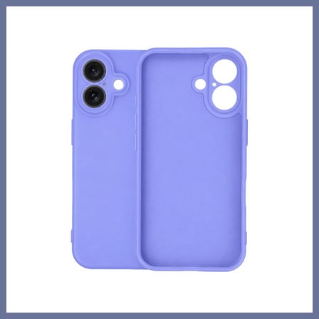 Bezos iPhone 16 Uyumlu Kılıf Nano içi Kadife Silikon - Lila DLRA