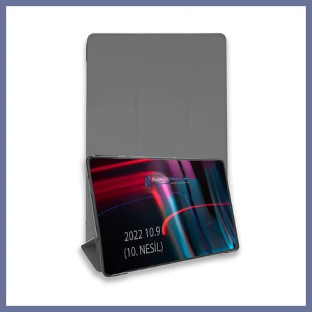 Bezos iPad 2025 10.9 10.nesil (A16) Kılıf Tablet Smart Kılıf - Koyu Gri DLRA