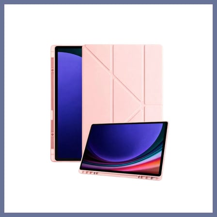 Bezos Samsung Galaxy X930 Tab S11 Ultra 14.6 Kalemlikli Mars Tablet Kılıfı - Rose Gold Dlra