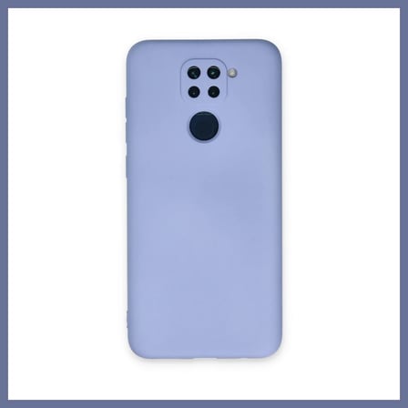 Bezos Redmi Note 9 Kılıf Nano içi Kadife Silikon - Lila DLRA