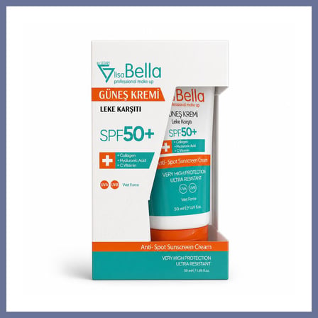 Bezos Lisa Bella Leke Karşıtı Güneş Kremi SPF 50+ 50 ml DLRA