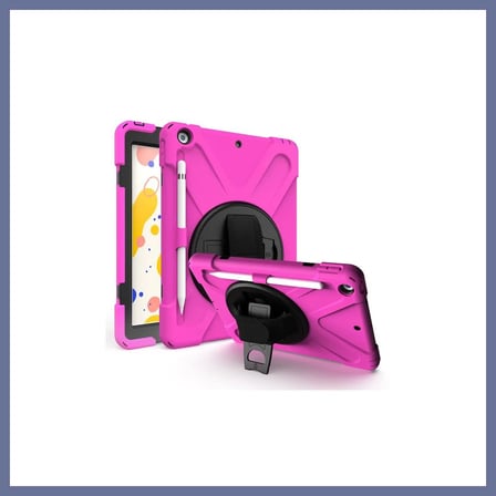 Bezos iPad 5 Air 9.7 Kılıf Amazing Tablet Kapak - Pembe DLRA