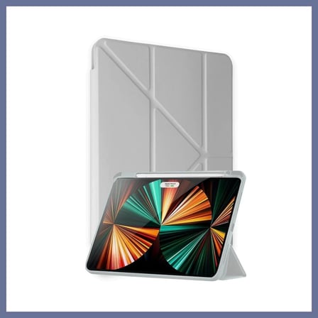 Bezos Redmi Pad Pro 12.1 Kılıf Kalemlikli Mars Tablet Kılıfı - Gri Dlra