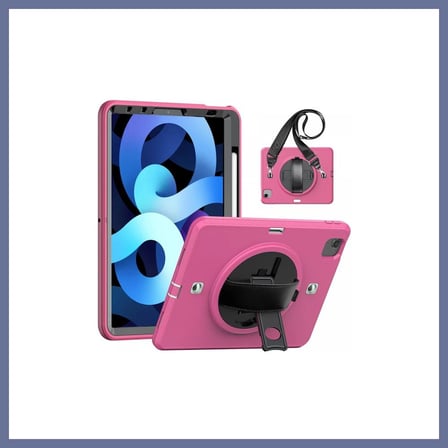 Bezos iPad Pro 11 (2020) Kılıf Strap-C Otterbox Tablet Kapak - Pembe DLRA