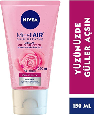 NIVEA Micellaır Mıcellar Gül Suyu Içeren Makyaj Temizleme Jeli 150 Ml