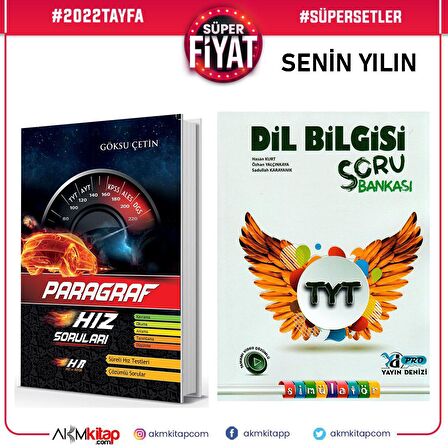 Hız ve Renk Paragraf ile Yayın Denizi Dil Bilgisi Soru Bankası 2 Kitap Set